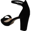 Stefania Γυναικεία Πέδιλα 390 Μαύρο Suede