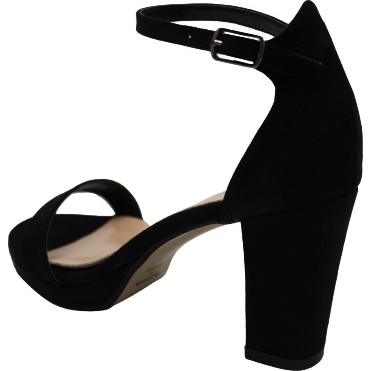 Stefania Γυναικεία Πέδιλα 390 Μαύρο Suede