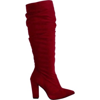 Stefania Γυναικείες Μπότες 2000 Κόκκινο Suede