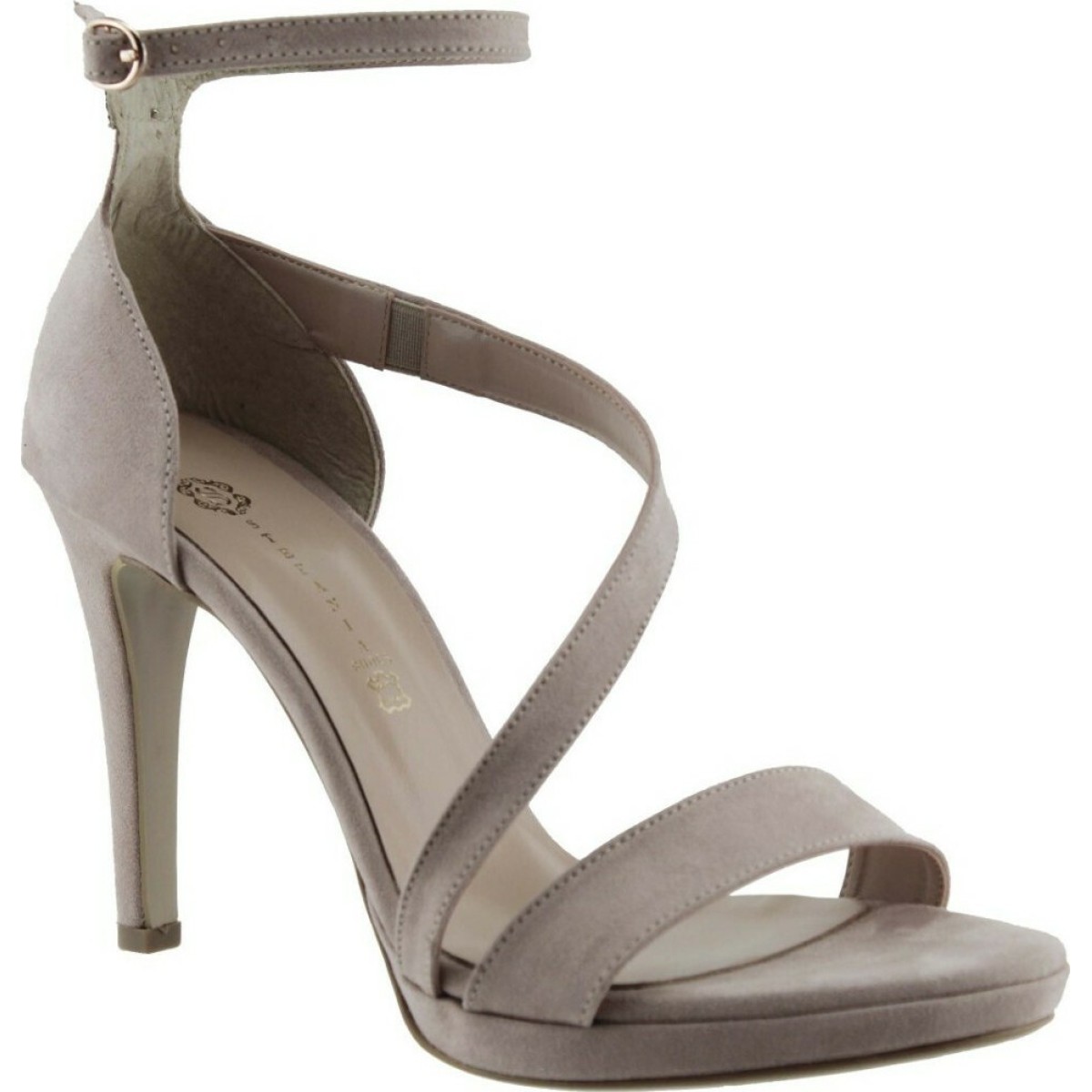 Stefania Γυναικεία Πέδιλα 1951 Πούδρα Suede