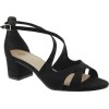 Stefania Γυναικεία Πέδιλα 454 Μαύρο Suede