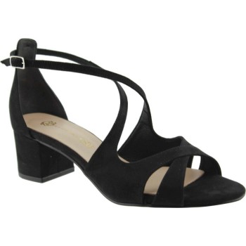Stefania Γυναικεία Πέδιλα 454 Μαύρο Suede