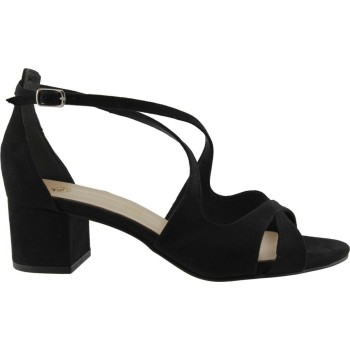 Stefania Γυναικεία Πέδιλα 454 Μαύρο Suede