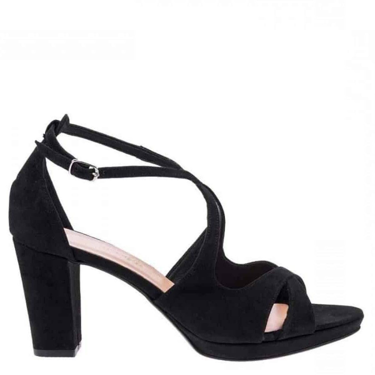 Stefania Γυναικεία Πέδιλα 354 Μαύρο Suede