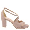 Stefania Γυναικεία Πέδιλα 354 Πούδρα Suede