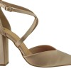 Stefania Γυναικείες Γόβες 837 Nude Satin