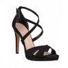 Stefania Γυναικεία Πέδιλα 1900 Μαύρο Suede