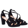Stefania Γυναικεία Πέδιλα 354 Μαύρο Suede