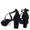 Stefania Γυναικεία Πέδιλα 354 Μαύρο Suede