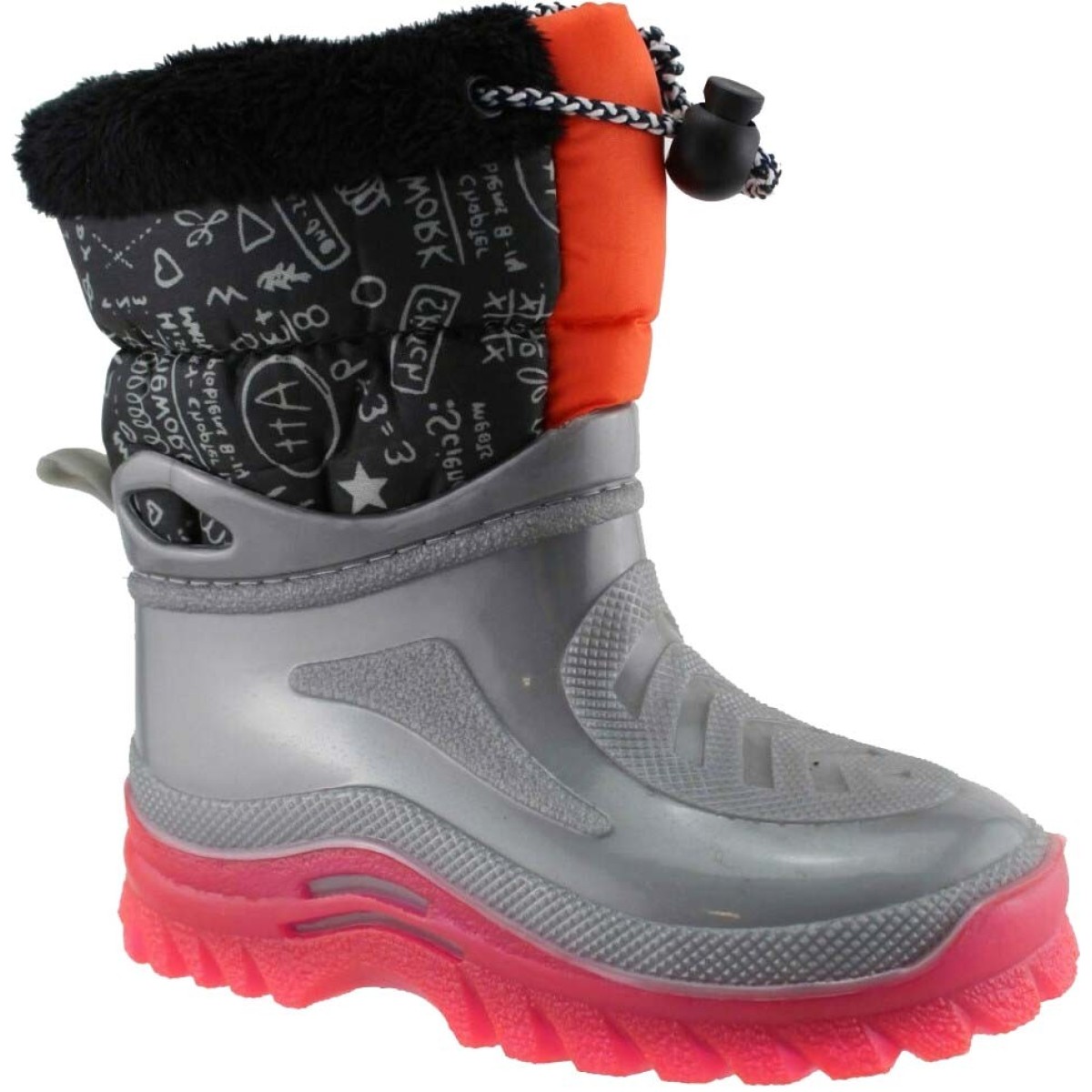 Zak Shoes Παιδικές Γαλότσες Apres Ski PRLUX1696 Γκρί