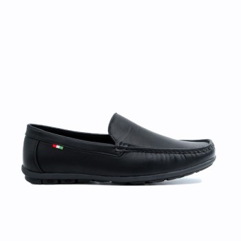 Zak Shoes Ανδρικά Μοκασίνια SD61017 Μαύρο