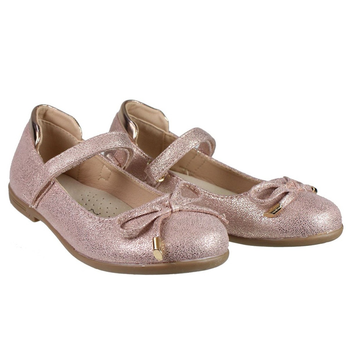 Zak Shoes Παιδικές Μπαλαρίνες 12/098 Χαλκός