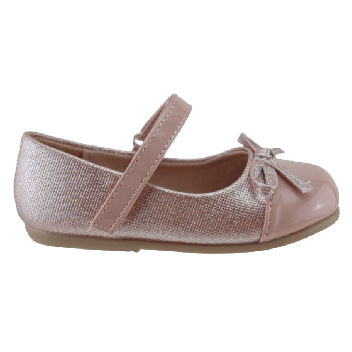 Zak Shoes Παιδικές Μπαλαρίνες SD12244 Nude Λουστρίνι