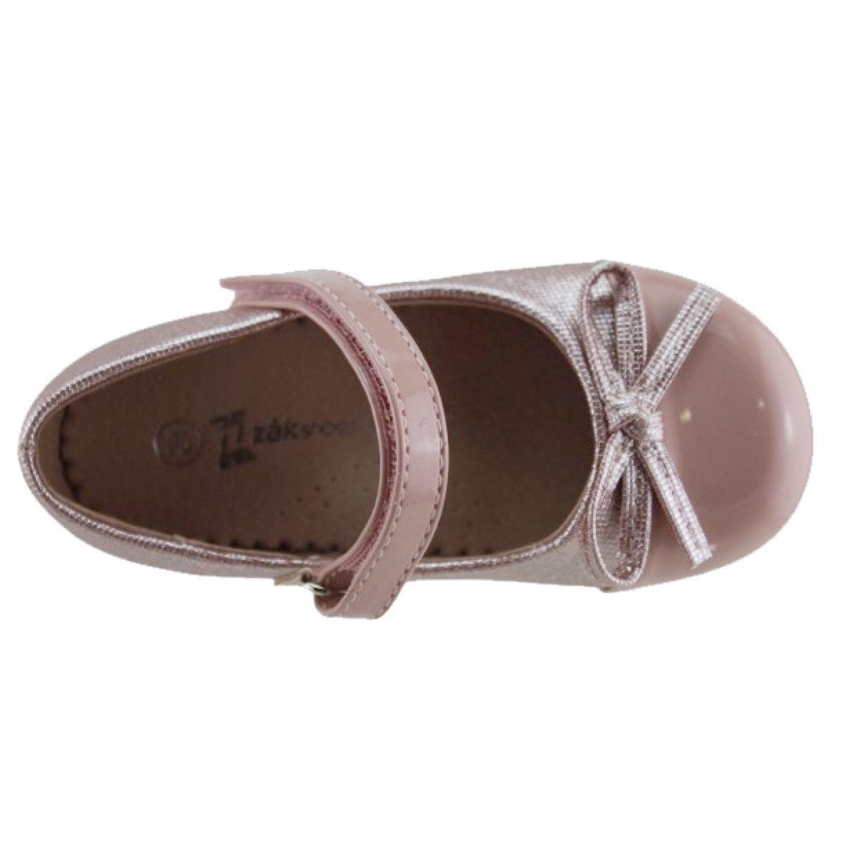Zak Shoes Παιδικές Μπαλαρίνες SD12244 Nude Λουστρίνι