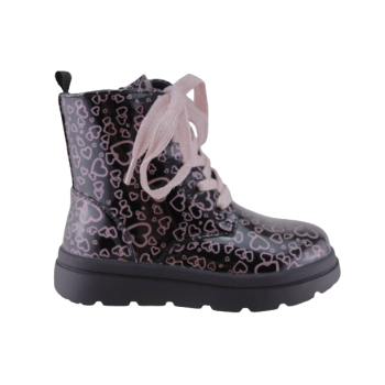 Zak Shoes Παιδικά Μποτάκια SD21030 Μαύρο Λουστρίνι