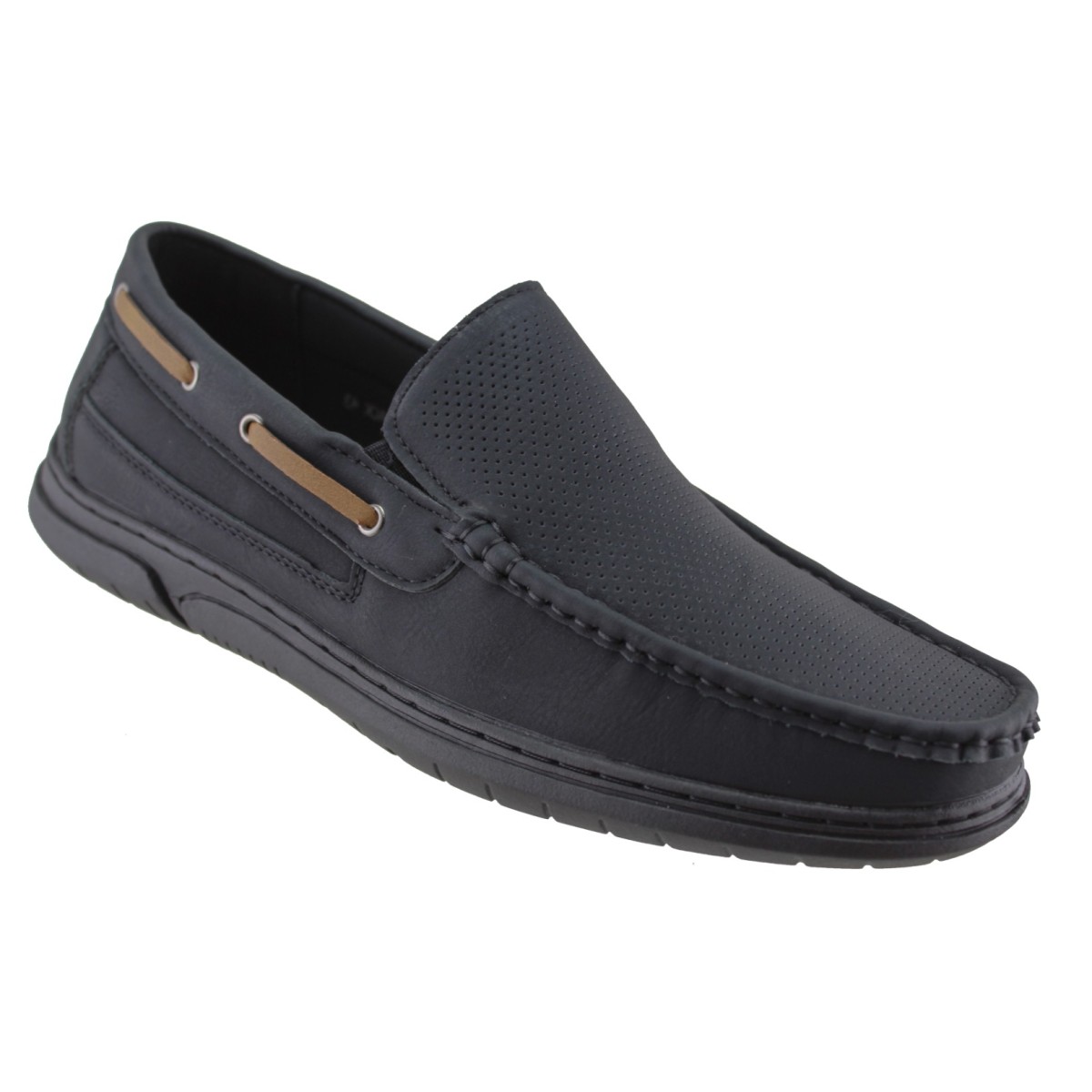 Zak Shoes Ανδρικά Μοκασίνια SD52055 Μαύρο