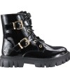 Zak Shoes Παιδικά Μποτάκια Bike SD12007 Μαύρο Λουστρίνι