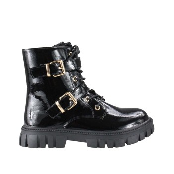 Zak Shoes Παιδικά Μποτάκια Bike SD12007 Μαύρο Λουστρίνι