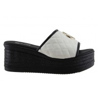 Zak Shoes Γυναικεία Mules SIR29811 Λευκό Μαύρο
