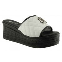 Zak Shoes Γυναικεία Mules SIR29811 Λευκό Μαύρο