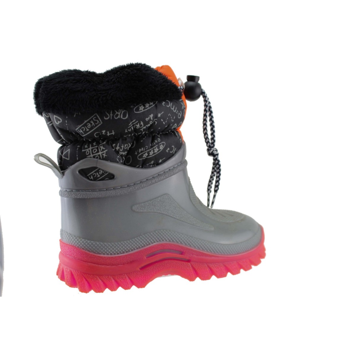 Zak Shoes Παιδικές Γαλότσες Apres Ski PRLUX1696 Γκρί