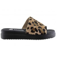 Zak Shoes Γυναικεία Σανδάλια Flatform GK216 Μαύρο Leopard
