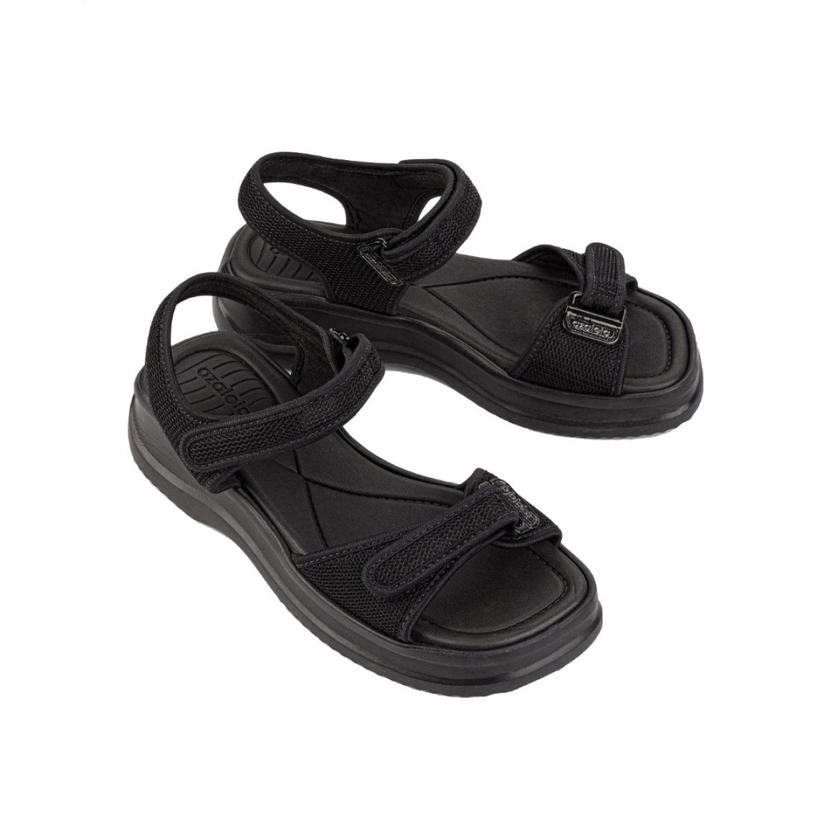 azaleia Γυναικεία Πέδιλα Flatforms 780-26250 Μαύρο