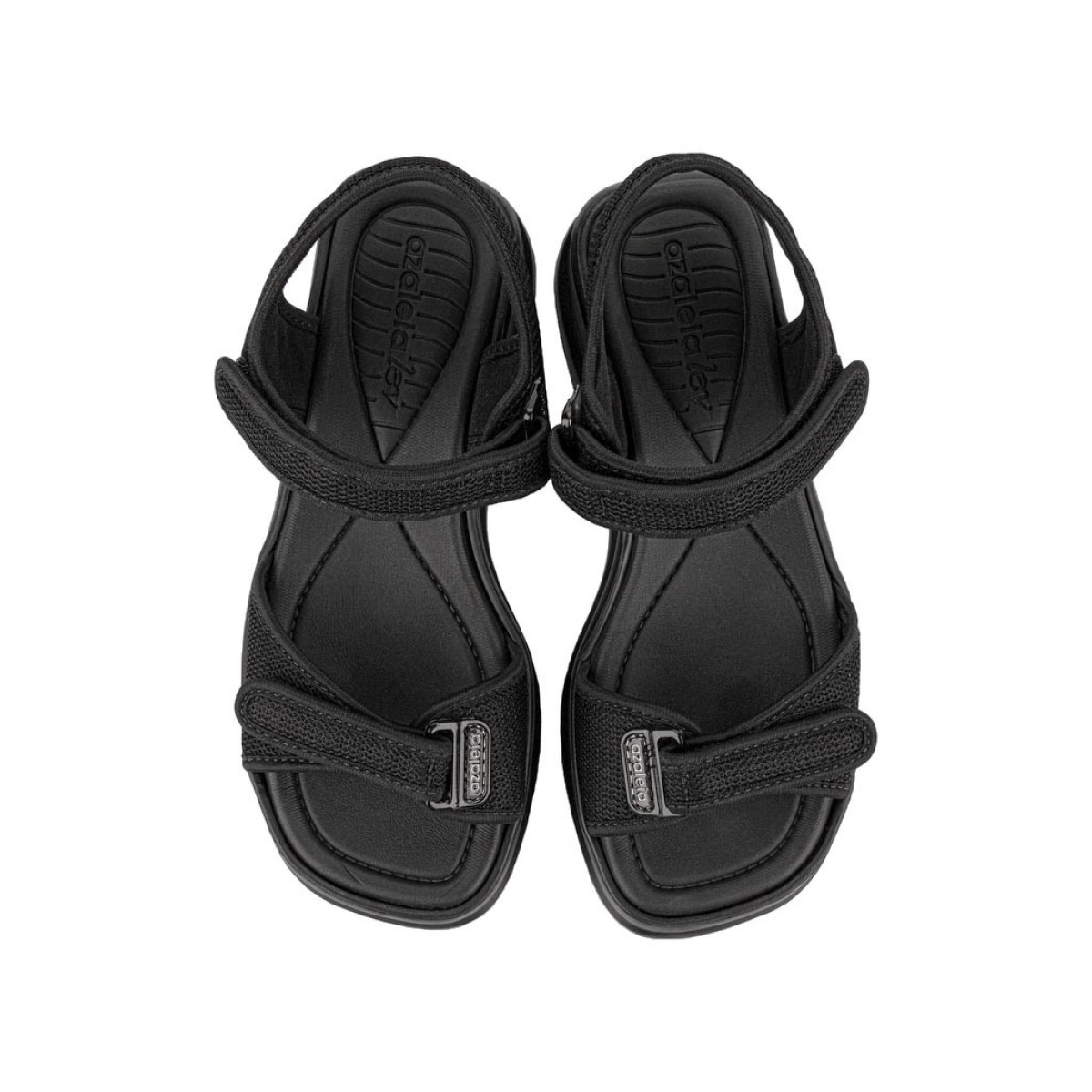 azaleia Γυναικεία Πέδιλα Flatforms 780-26250 Μαύρο